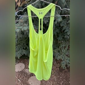 Under Armour Women's Neon Yellow/Green Tank Top